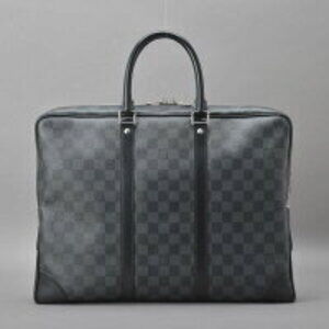 Louis Vuitton business Voyage Porte Damier Graphite bag Black Document briefcase